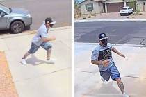 A person wearing a black mask is the suspect in a "porch pirate" theft in the northwe ...