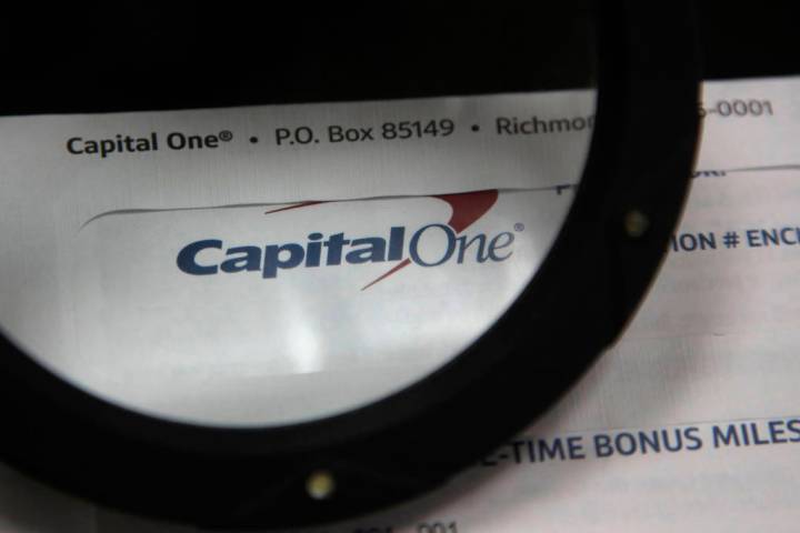 A July 22, 2019, photo shows Capital One mail in North Andover, Mass. A security breach at Capi ...