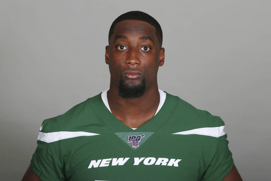 This is a 2019 photo of Calvin Anderson of the New York Jets NFL football team. This image refl ...