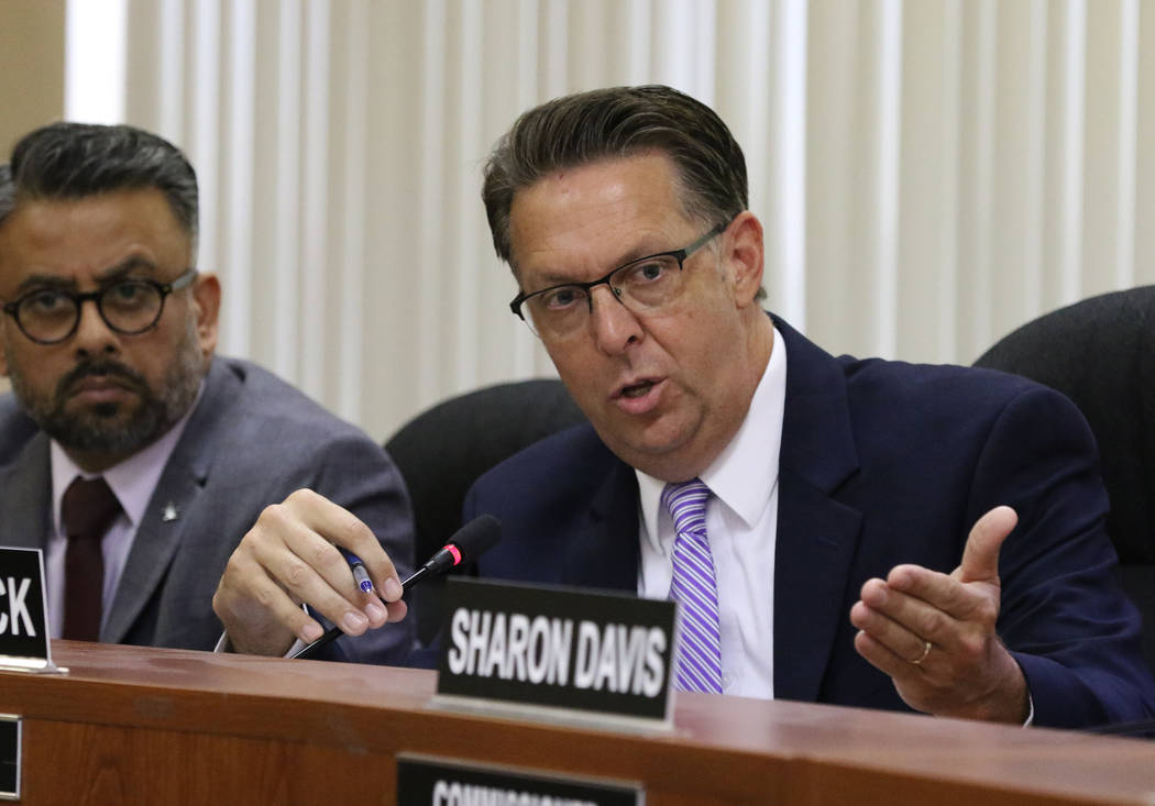 Southern Nevada Regional Housing Authority chairperson Scott Black speaks during a special meet ...
