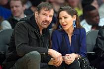 Henry Nicholas III and Ashley Fargo during the second half of an NBA basketball game between th ...