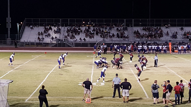 Desert Oasis opened the season with a 28-12 win over Durango on Friday night. (Graydon Johns ...