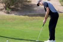 Palo Verde’s Jack Trent on the 16th hole during the Sunset Region boys golf tournament ...