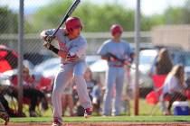 Arbor View shortstop Nick Quintana is seen during their prep baseball game against Shadow Ri ...