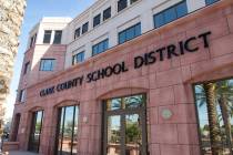 Clark County School District administration building at 5100 W. Sahara Ave. in Las Vegas (Ri ...