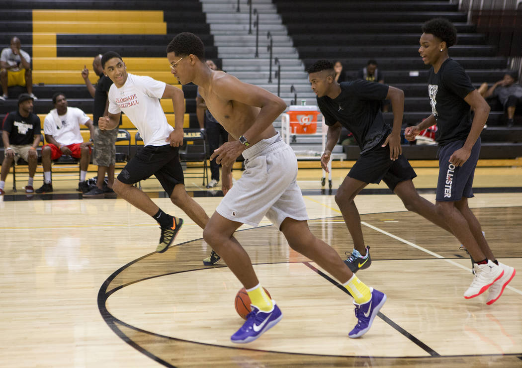 Cal Supreme player Shareef O’Neal, son of Shaquille O’Neal, practices at Ed W. C ...