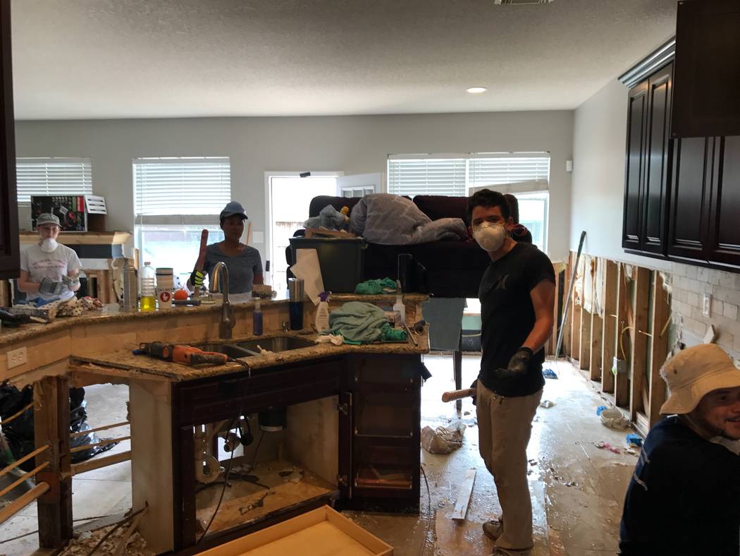 Foothill High golfer Noah MacFawn went to the Houston area to help residents recover from Hu ...