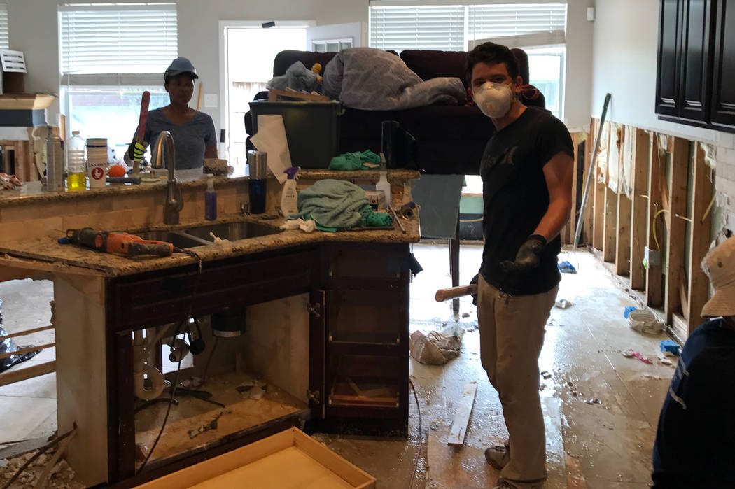 Foothill High golfer Noah MacFawn went to the Houston area to help residents recover from Hu ...