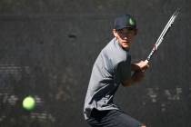 Palo Verde’s Axel Boticelli competes in the Class 4A state final at Darling Tennis Cen ...