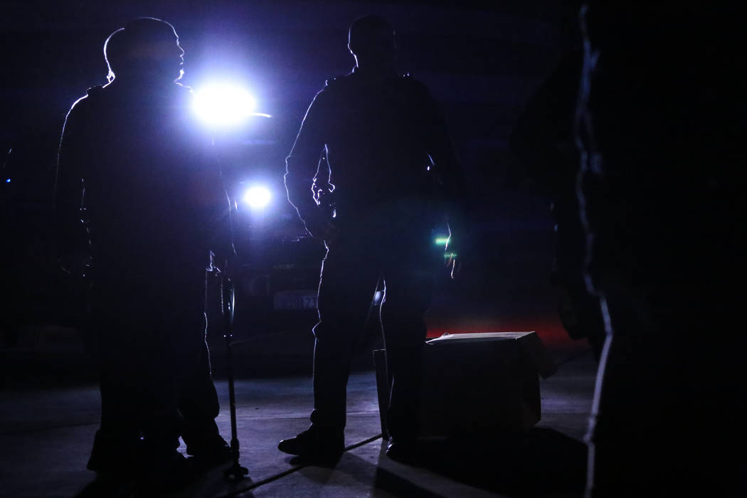 Officers respond after using pepper spray to break up a fight following a basketball game at ...