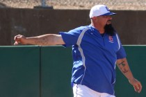 Bishop Gorman head coach Gino DiMaria (Las Vegas Review-Journal file)