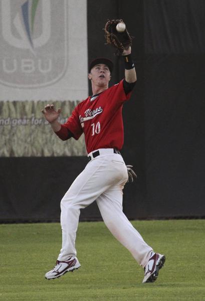 Liberty outfielder Dan Skelly makes the catch in a win over Cimarron-Memorial.