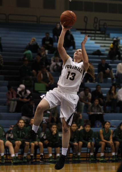 Foothill’s Kelsey McFarland goes up for a shot against Green Valley on Tuesday. McFarl ...