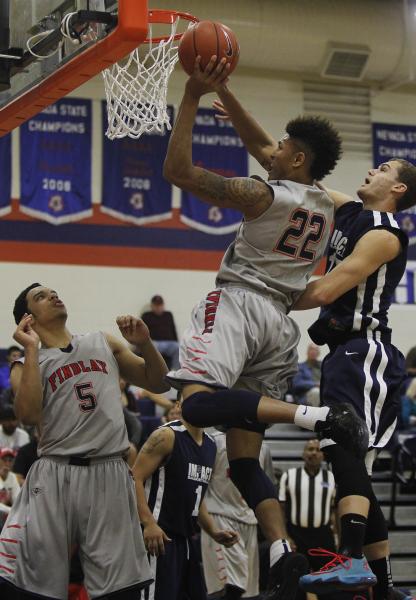 Findlay Prep’s Kelly Oubre (22) goes to the hoops against  Impact Academy’s ...