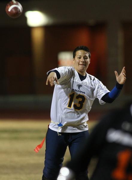 Foothill quarterback Sam Fennell (13) throws a pass on Wednesday against Chaparral.