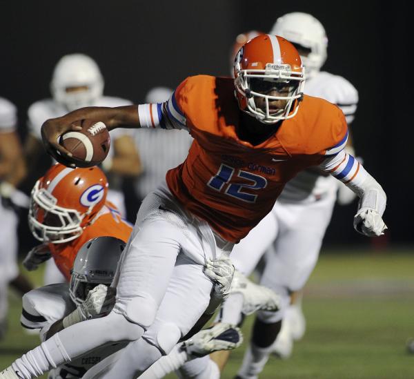 Bishop Gorman quarterback Randall Cunningham, seen carrying the ball against Crespi (Calif.) ...