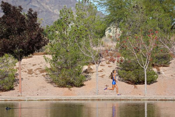 Centennial’s Sydney Badger opens up a big lead during Saturday’s Sunset Region m ...