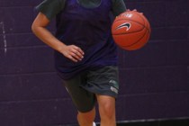 Silverado High School basketball player Brittany Loguidice is seen during practice at the hi ...