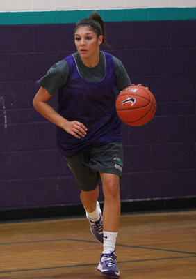 Silverado High School basketball player Brittany Loguidice is seen during practice at the hi ...