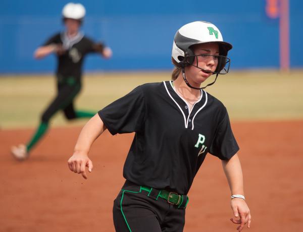 Palo Verde’s Kali Tomlinson heads to third base in the second inning on Friday in the ...