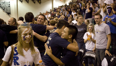 DUANE PROKOP/LAS VEGAS REVIEW-JOURNAL Kyle Combado and Jalen Makaiwi embrace as Shadow Ridge ...
