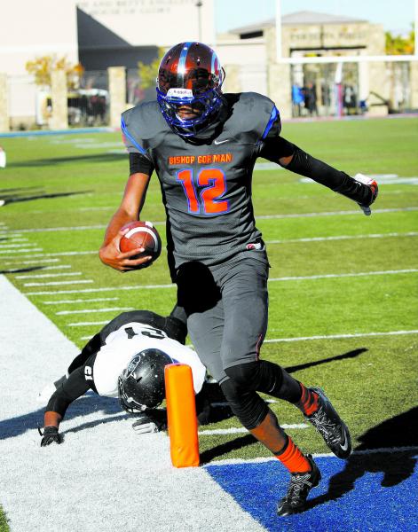 Randall Cunningham of Bishop Gorman runs into the end zone for a touchdown against Palo Verd ...