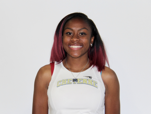 Angela Hammond, Cheyenne: The junior won the 200-meter dash in 25.84 seconds and ran on a pa ...
