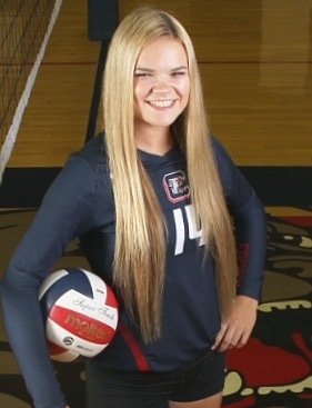 Coronado‘s Cali Thompson, center, was named to the Under Armour All-America third team ...