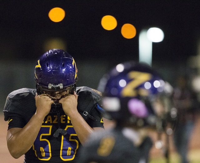 Durango’s Kale Kuhiiki (66) tries to gather himself after the loss to Sierra Vista on ...