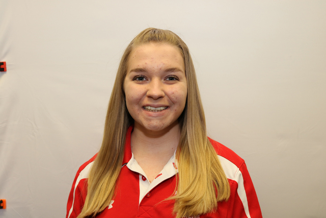 Meagan Huggins, Arbor View: The junior ranked third in the Sunset Region with a 174.8 averag ...