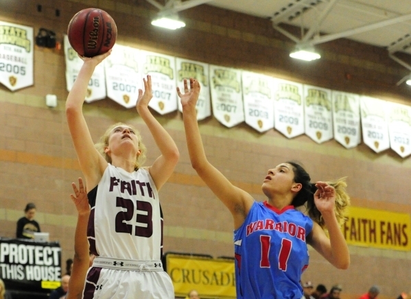 Bryanna Neagle (23) is one of two returning starters for the Crusaders. (Josh Holmberg/Las V ...