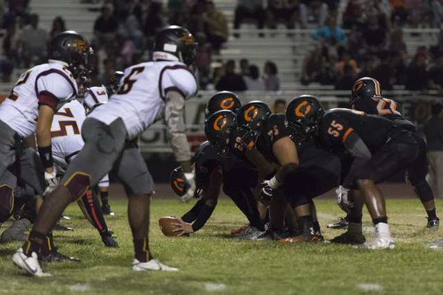 Eldorado plays a football game against Chaparral during the annual “Cleat Game” ...