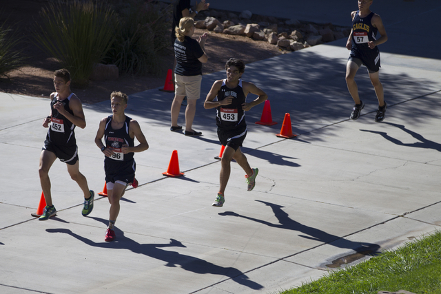 Boys varsity runners compete in the cross country Palo Verde Labor Day Classic at Palo Verde ...