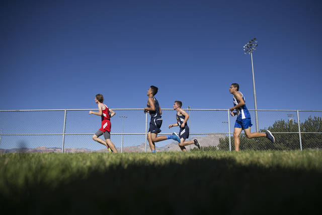 Boys varsity runners compete in the Palo Verde Labor Day Classic at Palo Verde High School o ...