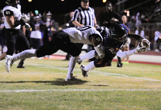Legacy running back Amorey Foster (36) scores a touchdown during the Legacy High School Palo ...