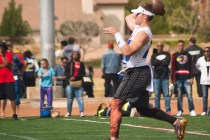 702 Elite quarterback Tate Martell throws a pass during their game against Texas Elite durin ...