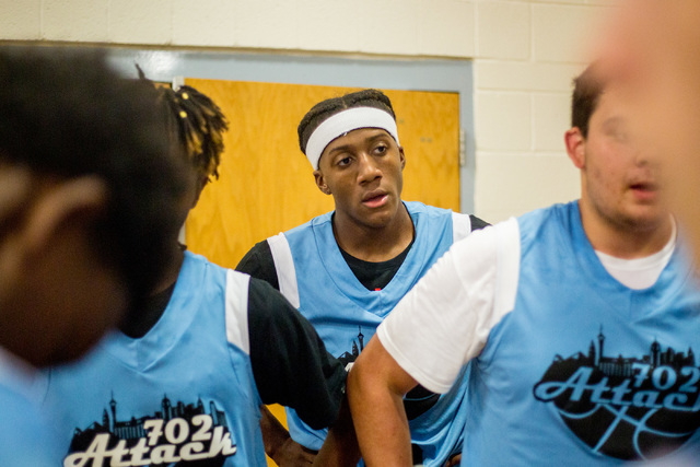 Je’rell Springer, Shadow Ridge High’s Gaurd, plays for 702 Attack in the Fab 48 ...