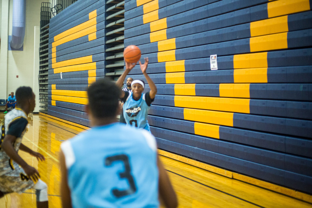 Je’rell Springer, Shadow Ridge High’s Gaurd, plays for 702 Attack in the Fab 48 ...