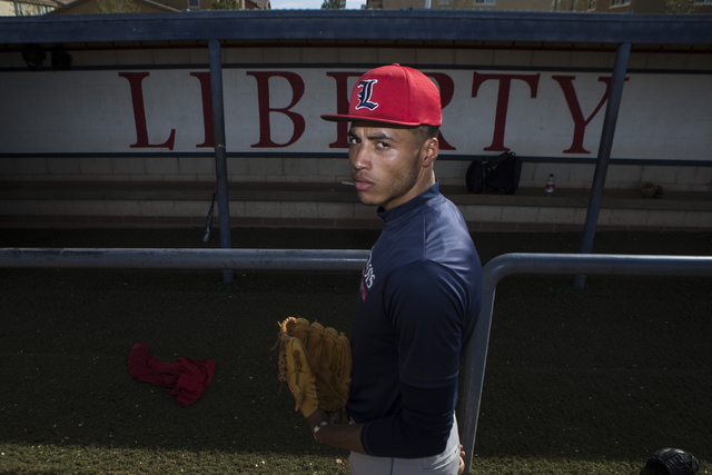 Liberty’s senior Ed O’Bannon poses for a portrait at Liberty High School on Tues ...