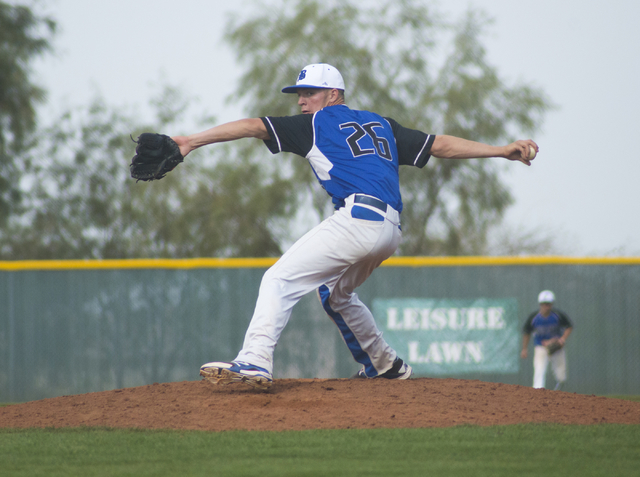 Basic pitcher Trent Bixby (26) throws the ball during the championship game of the Lions Kic ...