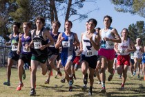 Participates of the boys 4A NIAA State Championship meet at Craig Ranch Park on Saturday, No ...
