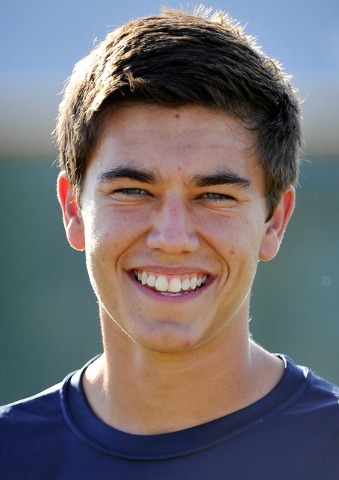 Foothill forward Robert Cowan smiles during a break at practice. (Photo by David Becker/Las ...