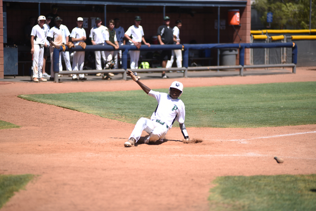 Summerlin Panthers Wes Cosby scores at home against the Las Vegas Cats during the championsh ...