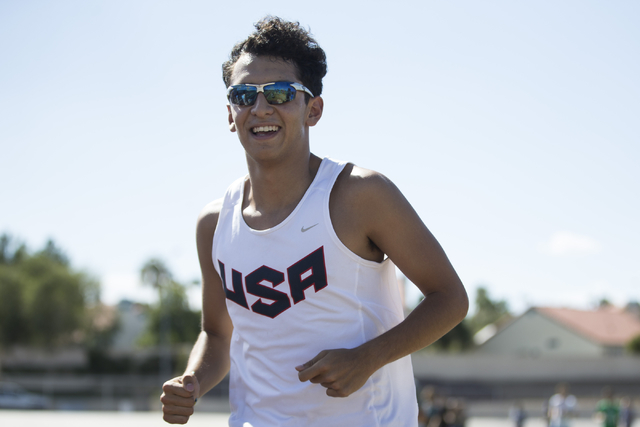 Green Valley cross country runner Lenny Rubi, 17, runs during a team practice at Green Valle ...