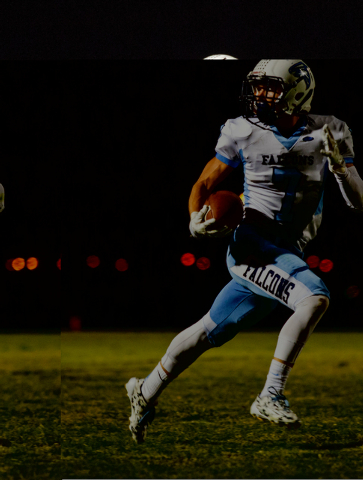Foothill’s Aedan Bartolowitz runs for a touchdown in the second quarter against Canyon ...