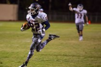 Legacy’s DeMichael Walker scores a touchdown during the second quarter at Cimarron-Mem ...