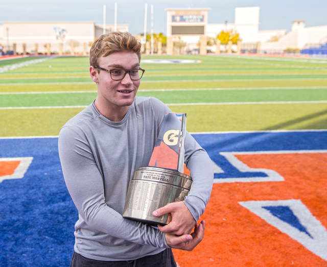 Gaels senior quarterback Tate Martell discusses being recently named Gatorade National Playe ...