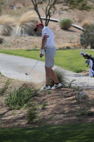Coronado High School’s Grant McKay, hits out of a rough area during the final round of ...