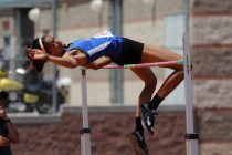 Vashti Cunningham of Bishop Gorman clears 6 feet, 4 inches to win the high jump in the Sunse ...