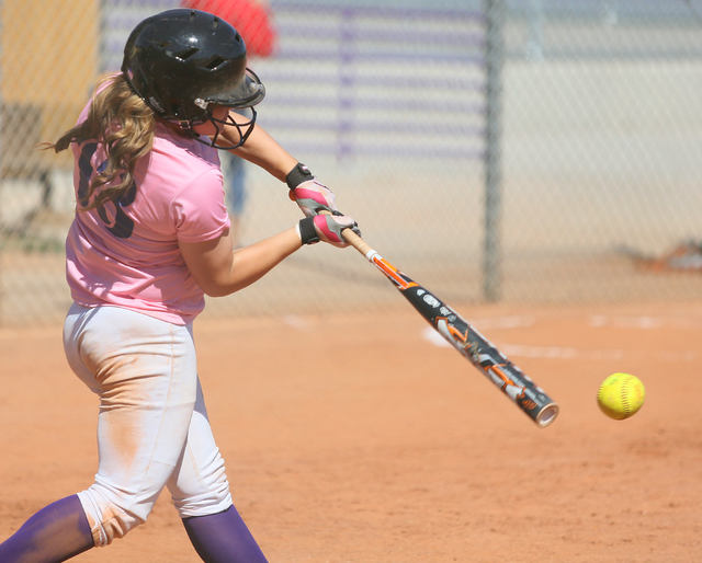 Durango’s Kaitlyn O’Hearn takes a swing during the Trailblazers’ 3-1 win o ...